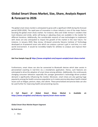 Global Smart Shoes Market