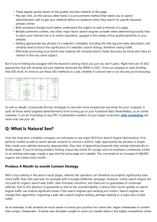 Natural Search Engine Result