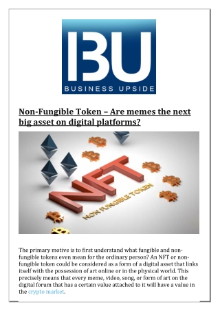 Non-Fungible Token Are memes the next big asset on digital platforms