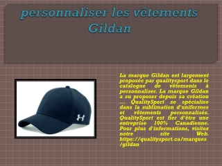 personnaliser les vetements Gildan