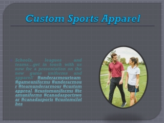 Custom Sports Apparel