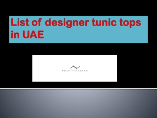 Styling guide for designer tunic top in UK