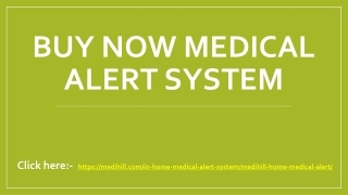 Buy Now Medical Alert System