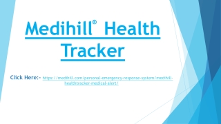 Medihill® Health Tracker