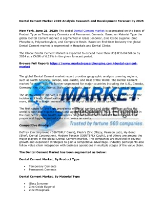 Dental Cement Market