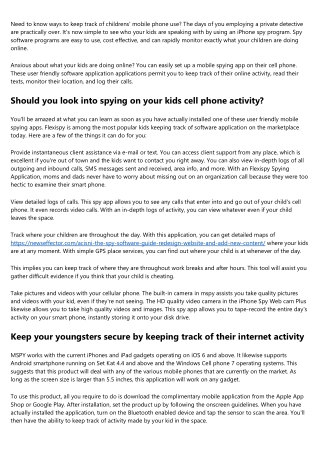Help keep your youngsters safe by monitoring their online activity