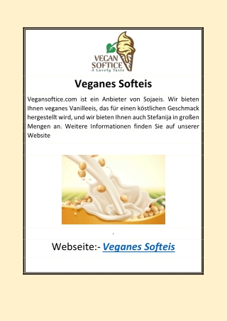 Veganes Softeis