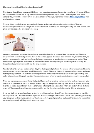buy soundcloud plays for $1: 11 Thing You're Forgetting to Do