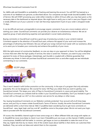 How Successful People Make the Most of Their buy soundcloud comments