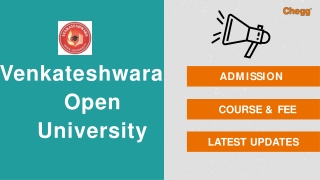 Venkateshwara Open University  VOU Itanagar