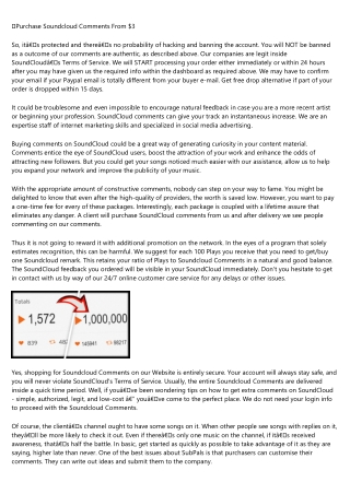 Will buy soundcloud comments cheap Ever Die?