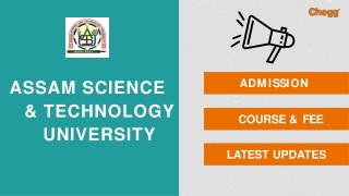 Assam Science  Technology University ASTU Kahilipara