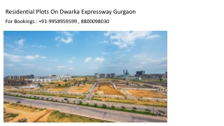 Residential Plots on dwarka expressway Gurgaon, Investment in residential plots