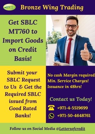 Infographics: SBLC Provider in Dubai – Standby Letter of Credit – SBLC Finance