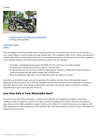 The Comprehensive Overview To Electric Bikes.