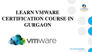 VMARE TRAINING IN GURGAON