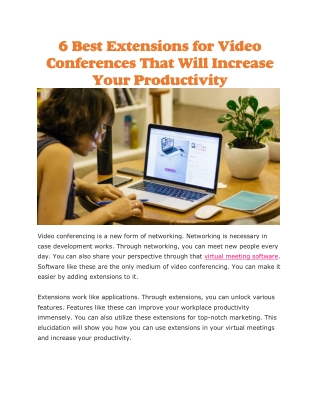 virtual meeting software