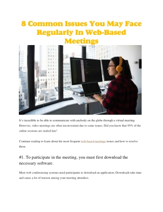 web based meetings