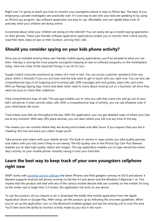 trying smartphone tracking applications to keep kids secure on the web