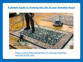 A Simple Guide to Prolong the Life of your Valuable Rug’s