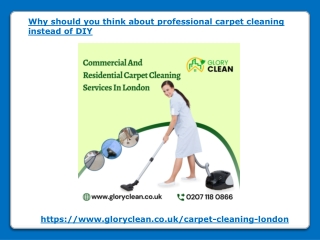 Why should you think about professional carpet cleaning instead of DIY