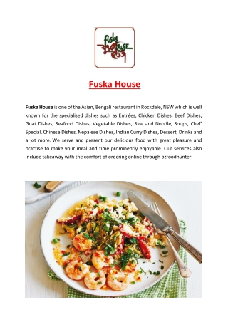 5% off - Fuska House Rockdale Menu, NSW