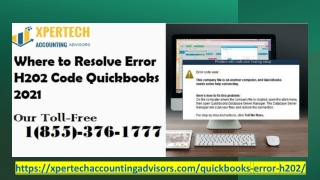 Call  1(855)376-1777, How to Fix QuickBooks Error Code H202