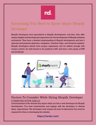 Everything You Need to Know About Shopify Developer