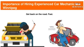 Importance of Hiring Experienced Car Mechanic in Winnipeg