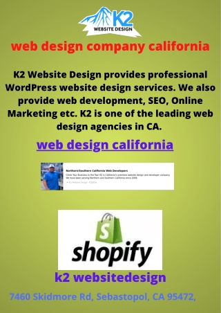 web design company california