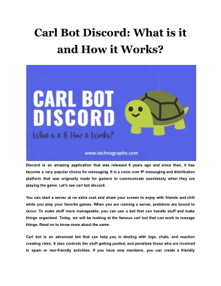 Carl Bot Discord: What is it and How it Works?