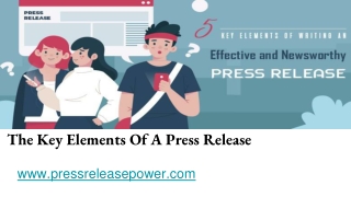 key elements of press release