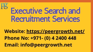 Executive Search and Recruitment Services