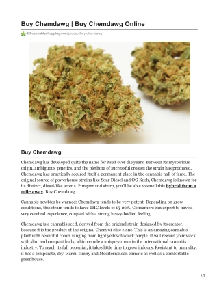 Chemdawg