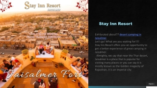 Exhilarated About Desert camping in Jaisalmer