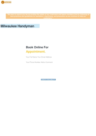 Milwaukee Handyman PPT