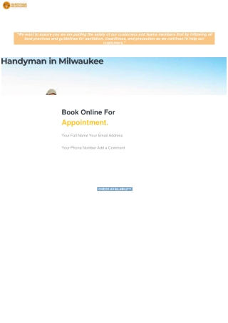 Handyman in Milwaukee PPT