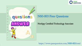 2021 Free NetApp NS0-003 Practice Test Questions