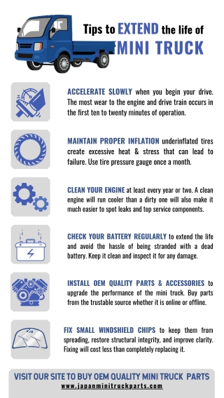 Tips To Extend The Life Of Mini Truck