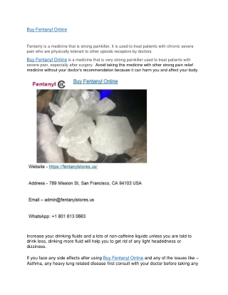 Buy Fentanyl Online
