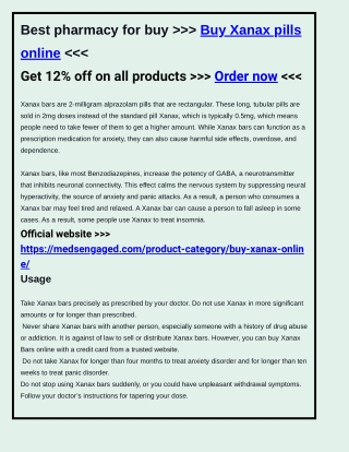 Buy Xanax pills online no rx