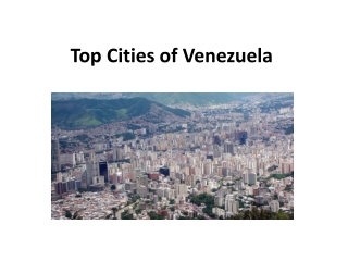Top Cities of Venezuela