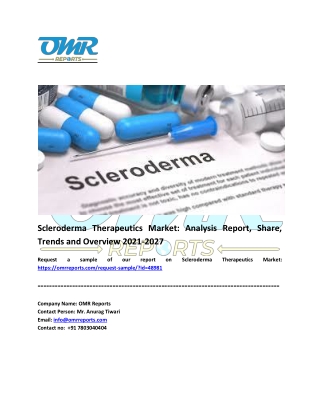 Scleroderma Therapeutics Market Size, Share, Industry Growth, Report 2027