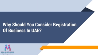 Why Should You Consider Registration of Business in UAE?