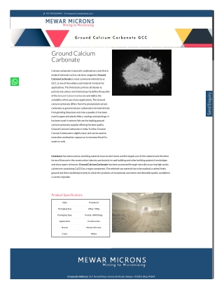 Ground Calcium Carbonate