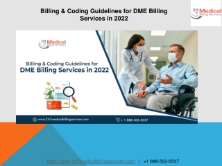 Billing & Coding Guidelines for DME Billing Services in 2022