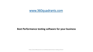 Best Performance testing software for your business