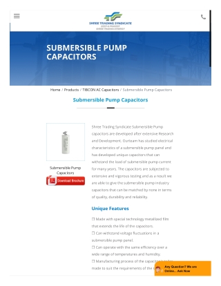 Submersible Pump Capacitors