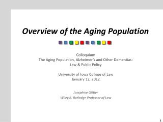 Overview of the Aging Population