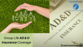 Group Life AD & D Insurance Coverage